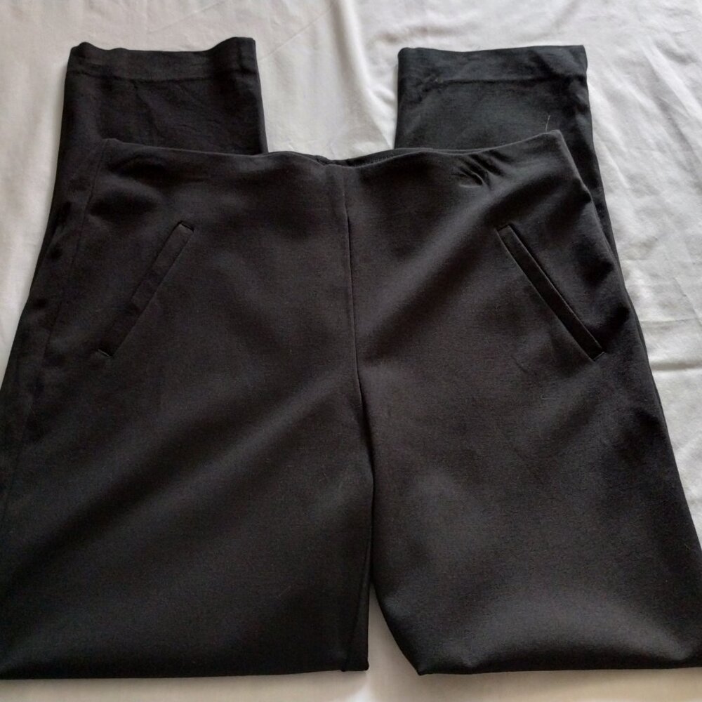 CHICO's Black PONTE Knit LEGGING Sz 0 Ankle - Picture 2 of 6